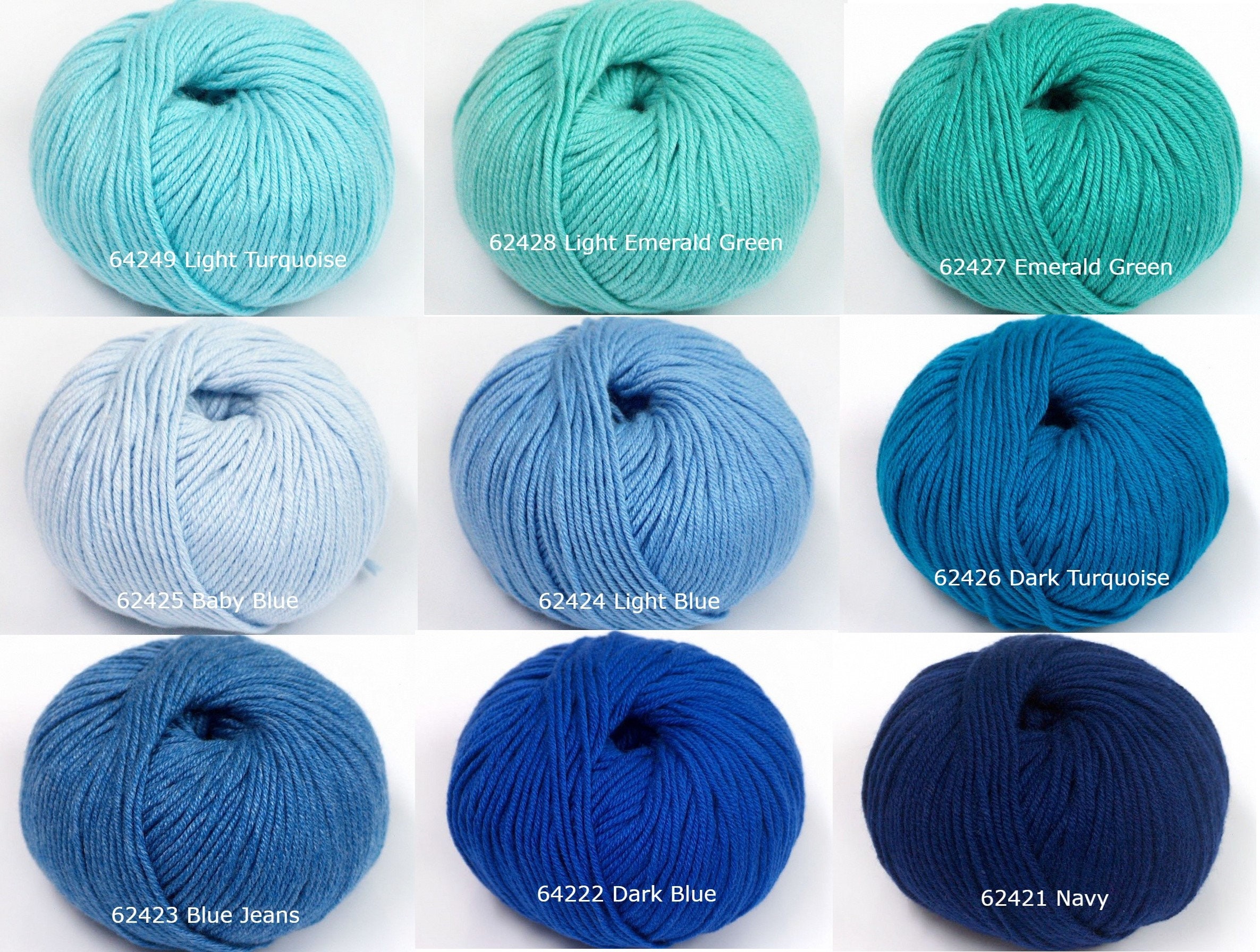 sport weight cotton blend yarn