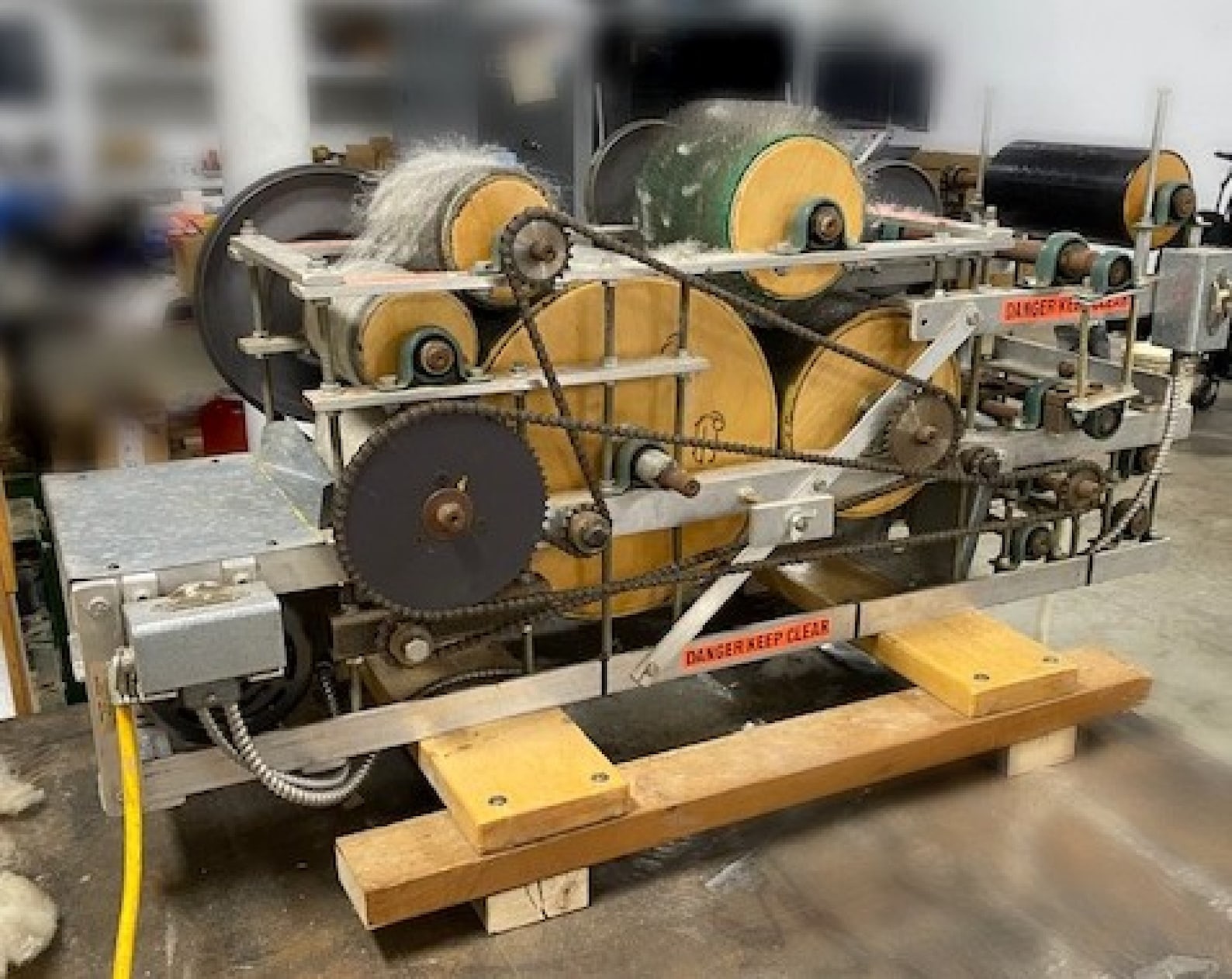 Wool Rover Roving Machine Brother Drum Carders Pat Green Etsy