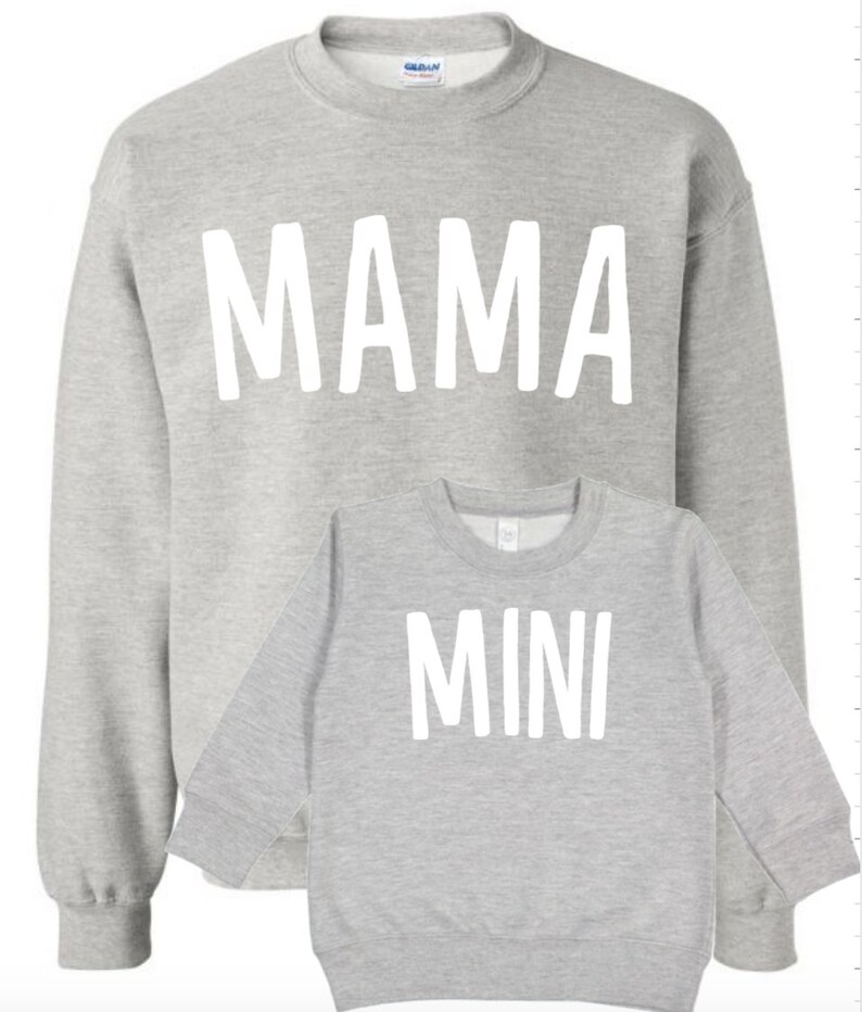 Mama and Mini matching sweatshirt set