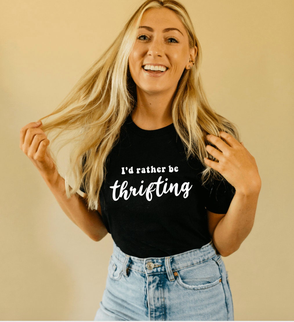 Id Rather Be Thrifting Graphic Unisex Tee | Etsy