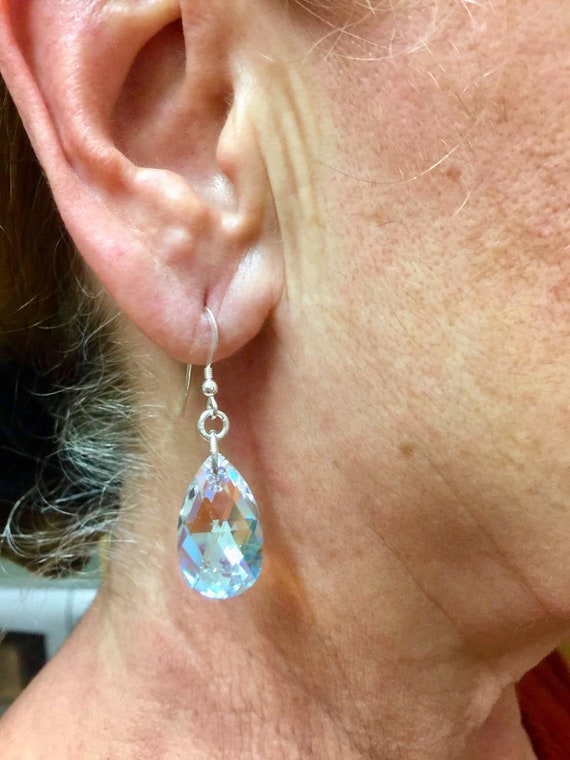 Aurora borealis earrings swarovski clearance