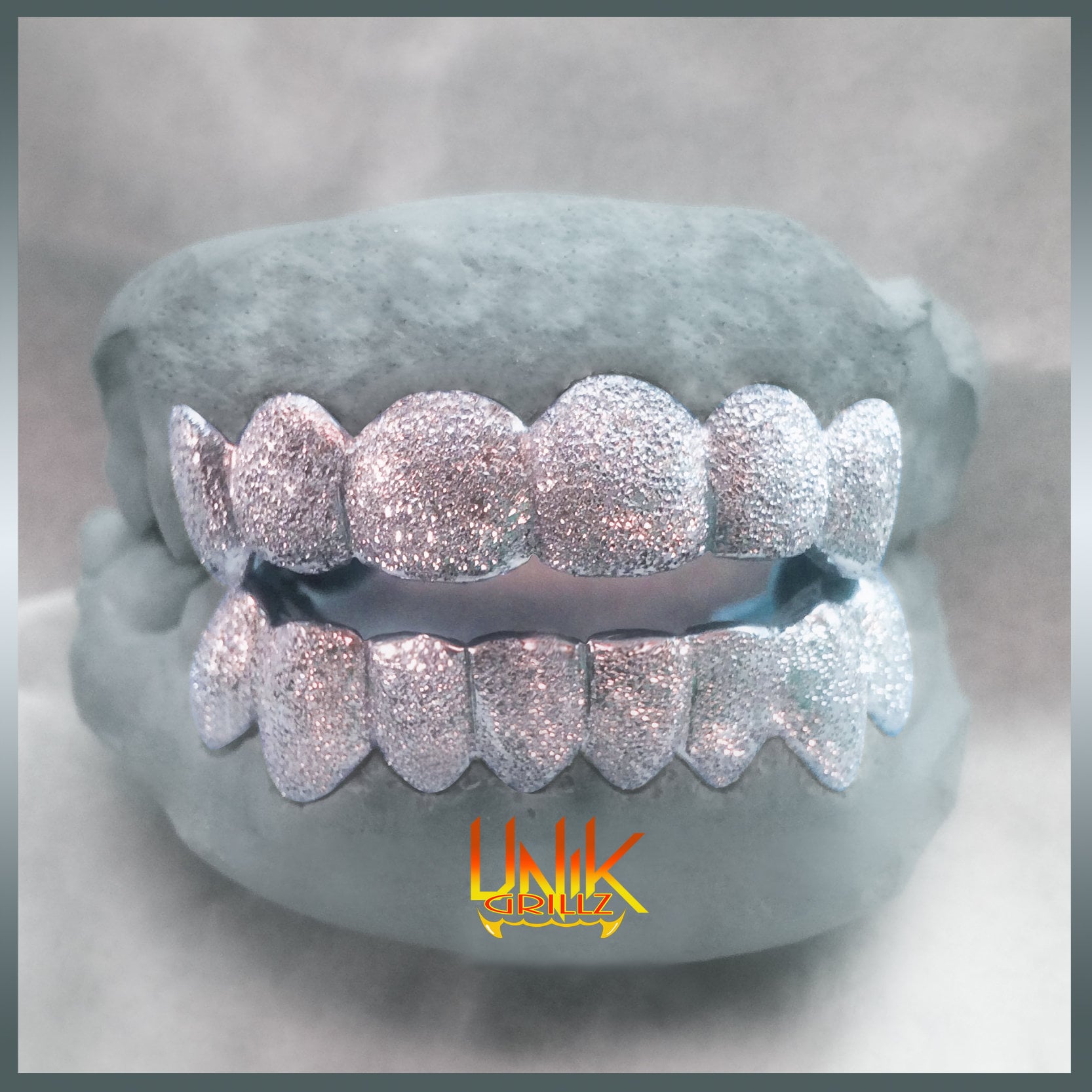 Custom Grillz With Full Diamond Dust Etsy