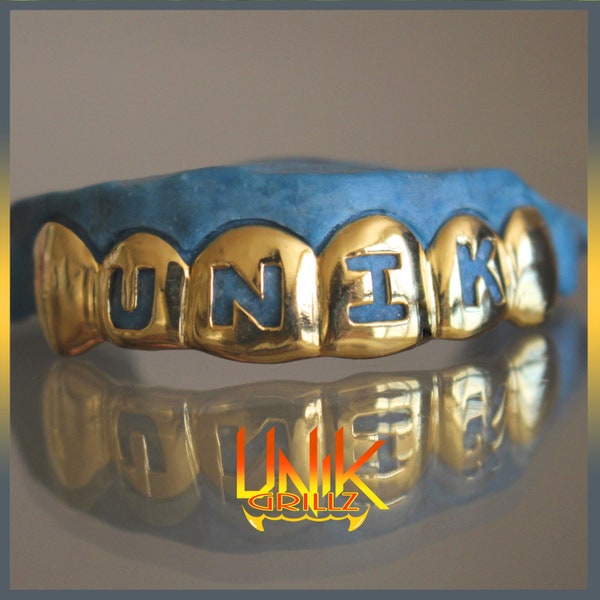 Custom Grillz with open face letters