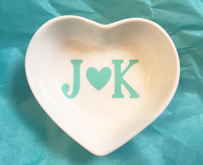 Ring Holder for her Gift Under 15 Cute Peronalized Initial Ring Dish