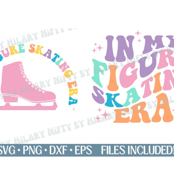 In My Figure Skating Era Colorful Design, Figure Skating Era Png Design, In My Iceskating Era Svg, Iceskating Digital Download,