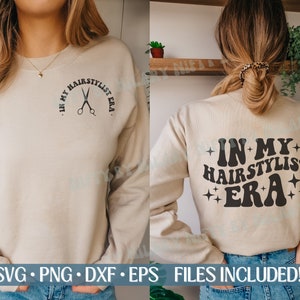 Retro i min frisörera-design, Svg, Png, Dxf, Eps-filer, DIY-salongskjorta, frisördesigner, kosmetolog-png, frisörsvg
