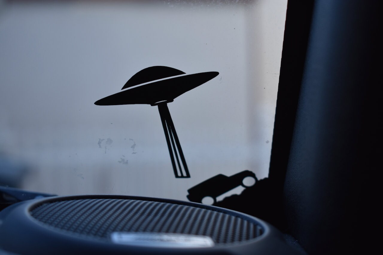 UFO Decal/UFO Vinyl Decal/UFO Vinyl Sticker/Flying Saucer Etsy