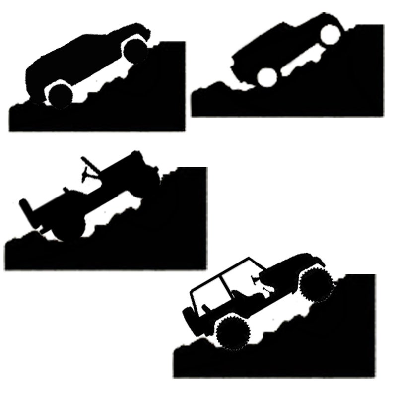 Jeep Windshield Corner Decal Image 0