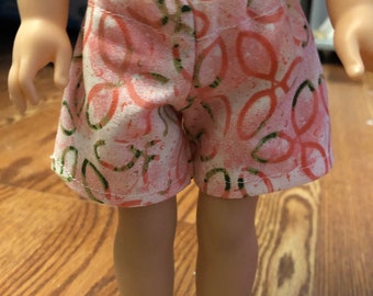 14.5 inch doll pink shorts