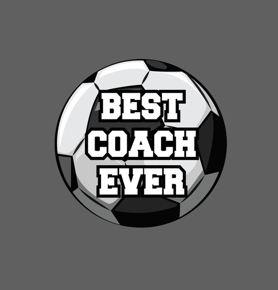 Best Coach Ever Sticker Soccer Coach Gift Sticker Vinyl Etsy
