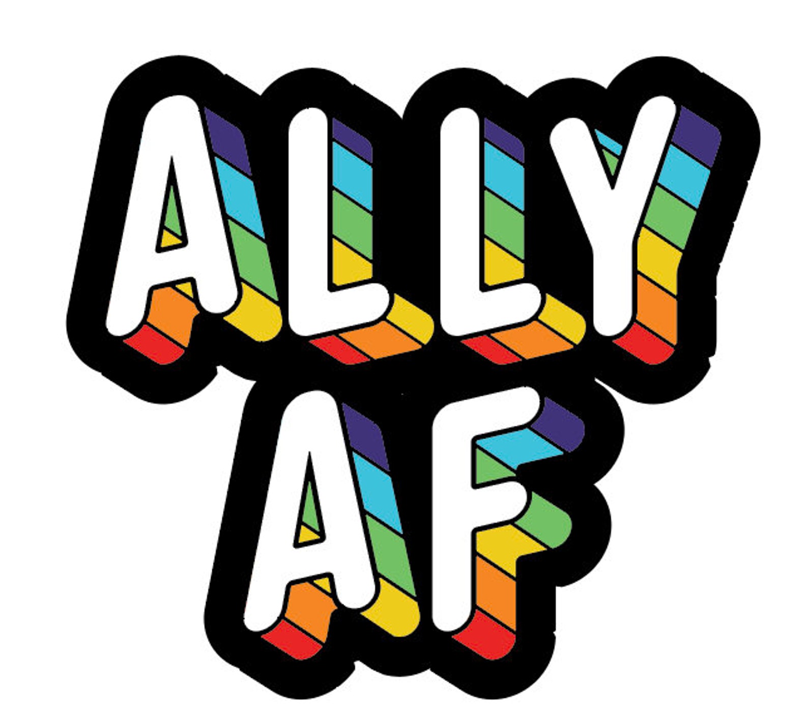 Ally AF Vinyl Sticker Etsy
