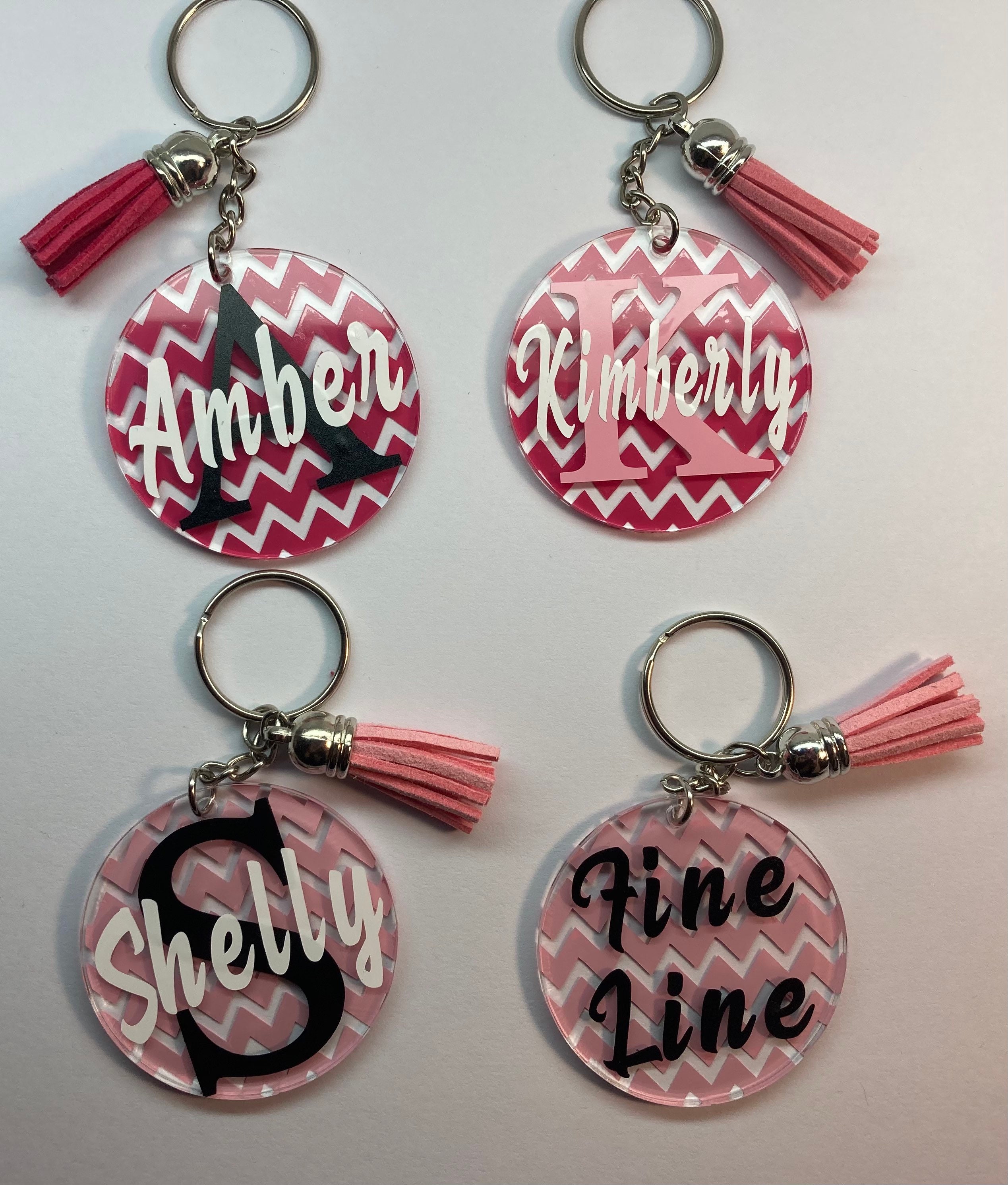 Llaveros de acrílico personalizados Etsy España