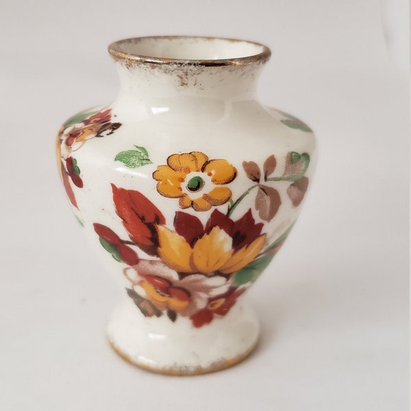 c1920s James Kent Miniature Bud Vase Floral -  Longton - England -4003