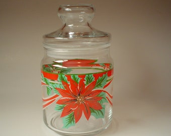 The Pioneer Woman Christmas Poinsettia 2 Piece Cookie Canister Food Storage Set