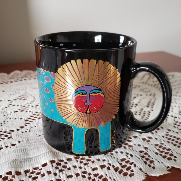 Vintage Laurel Burch Leo Lion Mug