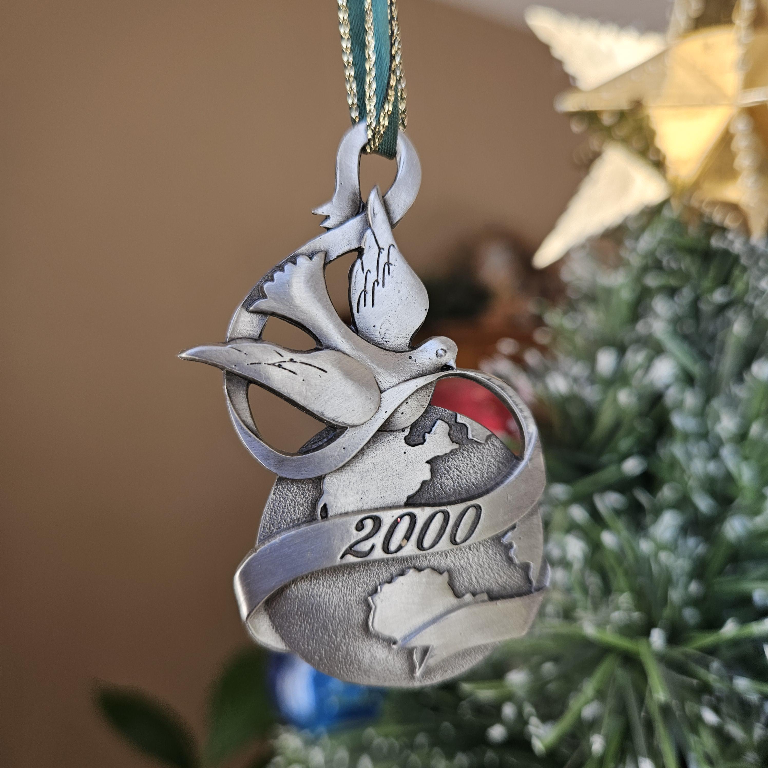 Avon Pewter Christmas Ornament 1998 - Etsy Canada