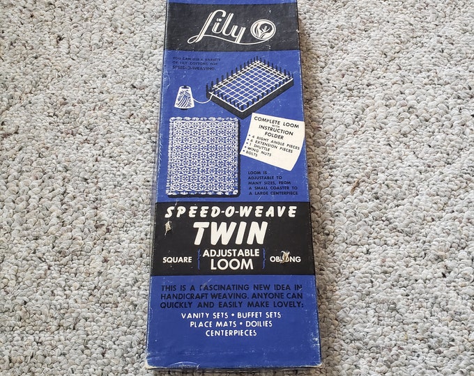 Métier à Tisser Vintage LILY Speed-O-Weave Modèle O 717 Complet Avec Notices