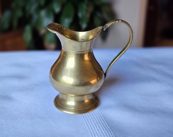 Vintage Small Brass Pitcher Jug