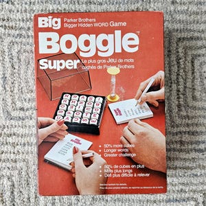 Parker Brothers Big Boggle Game Complete