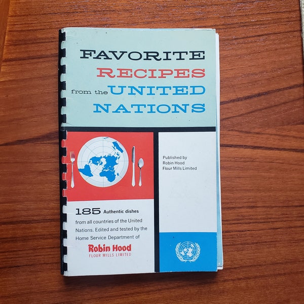 Vintage Cookbook Favorite Recipes from the United Nations 1959