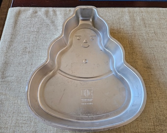 Vintage Aluminum Snowman Cake Pan UIC Unique Industries Corp