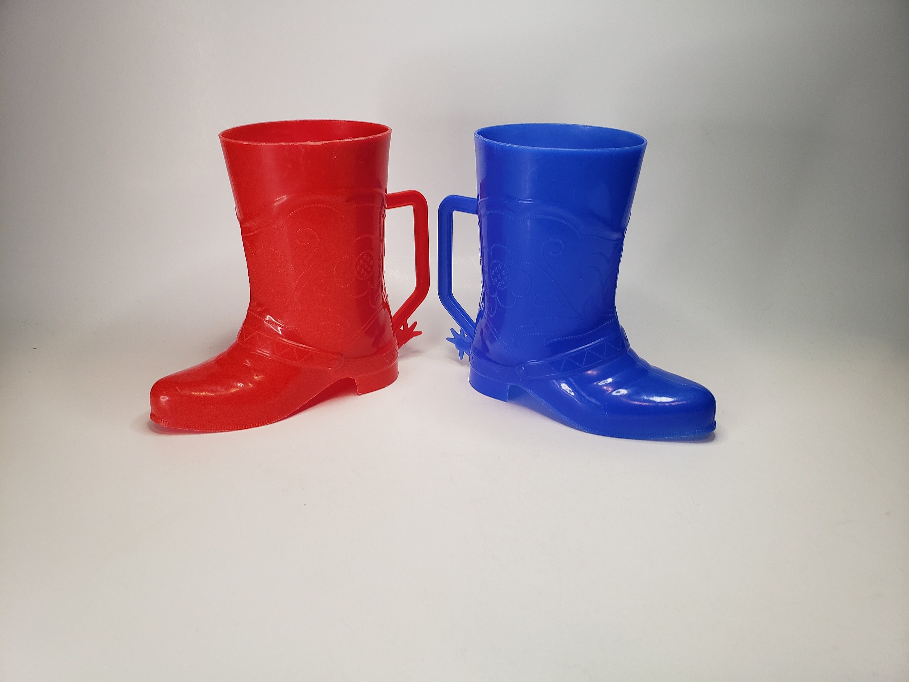 1950s Plastic Drinking Cup Boot W/spur, Collectible Boot 