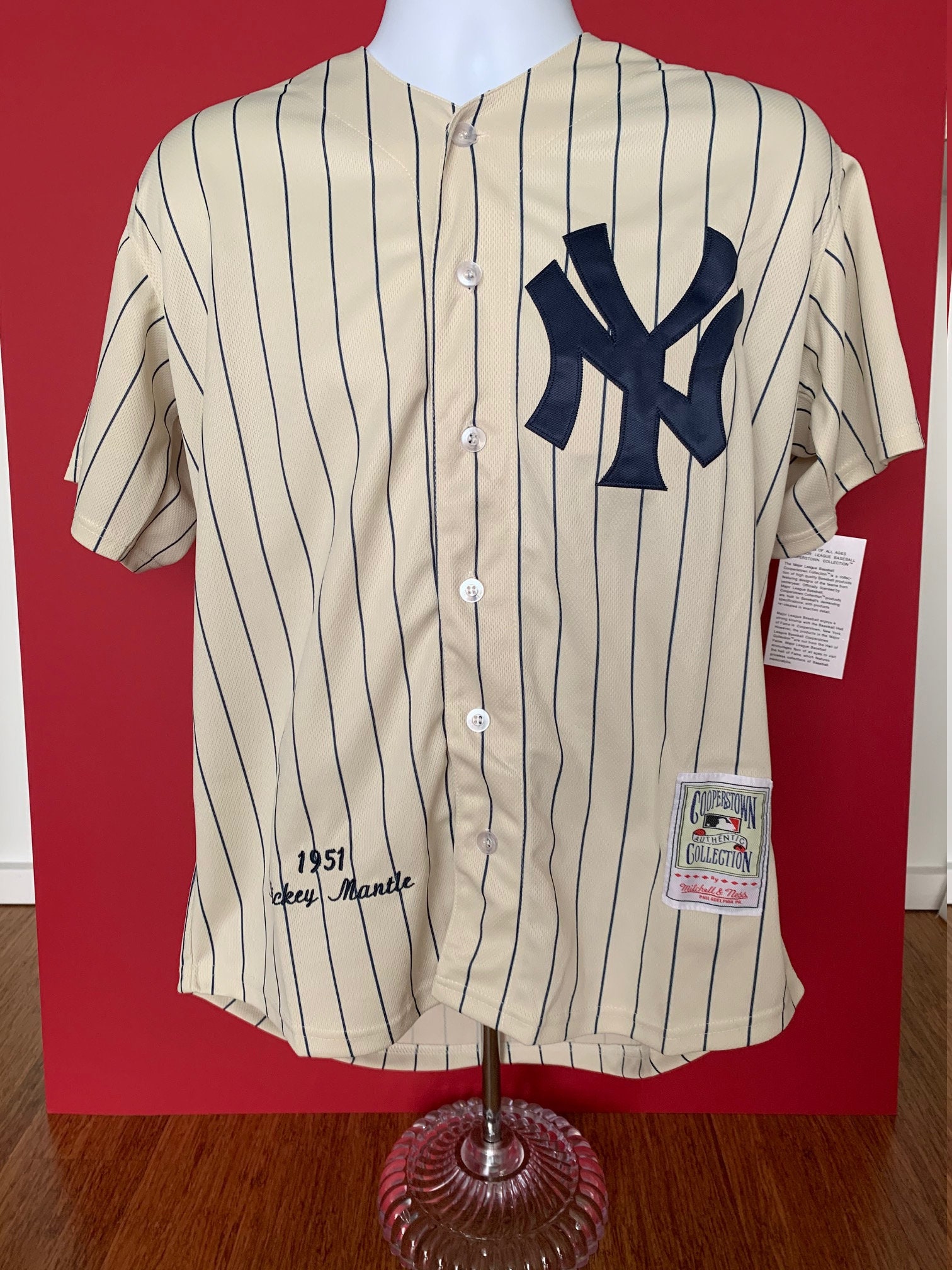 mantle mitchell and ness jersey