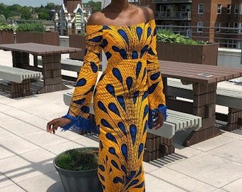 ankara gown styles for wedding