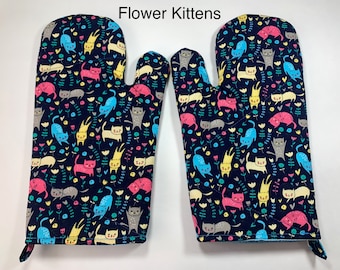 Handmade Oven Mitts Oven Gloves Gift For Her Cute Chibi Sushi Nerdy Fabric Kitchen Decor Cooking Baking Dinnerware Food