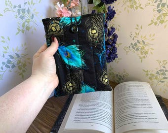 Kindle Sleeve, Padded Handmade Fabric Case, Button Closure E-Reader Protector Pouch, Kindle Paperwhite Sleeve E-Readers, Kindle Case Travel