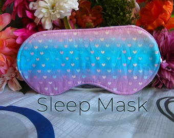 Máscara para dormir / Máscara para dormir / Máscara para los ojos / Ayuda para dormir / Máscara de viaje / Regalos para frikis / Hecho a mano / Sueño terapéutico / Cubierta para los ojos / Accesorio para dormir
