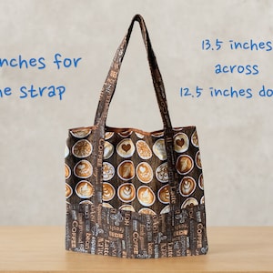 Sac à lunch/sac fourre-tout/sac de transport/animaux de la ferme/amateur de café/sac de livre/cadeau unique fait main/cartable/sac de marché de fermiers/sac de livre
