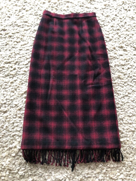 Vintage Telluride Clothing Buffalo Wool Blend Red… - image 7