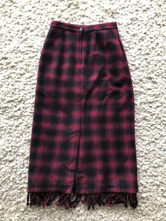 Vintage Telluride Clothing Buffalo Wool Blend Red… - image 1
