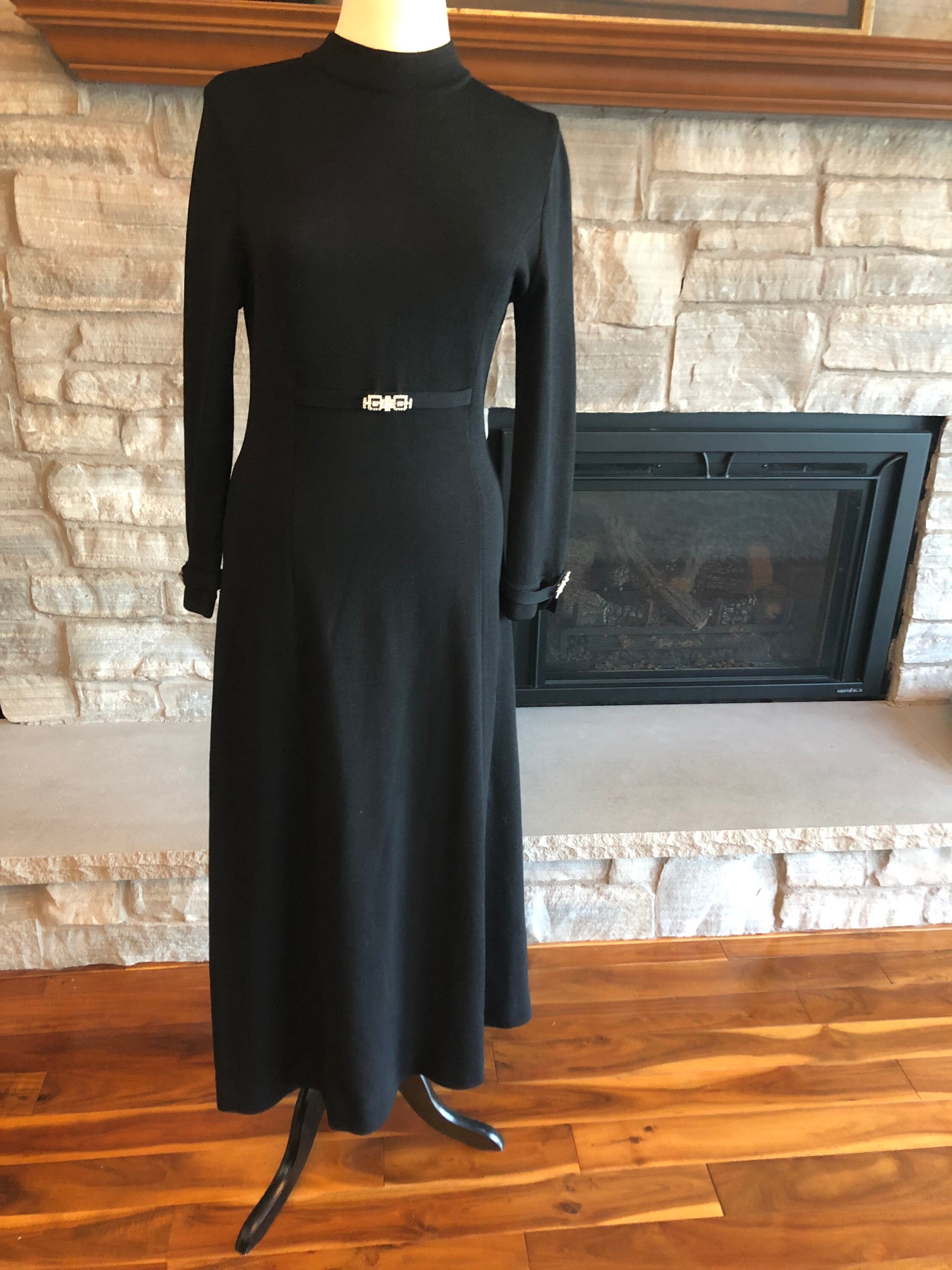 Beautiful Black St John Evening by Marie Gray Santana Knit - Etsy