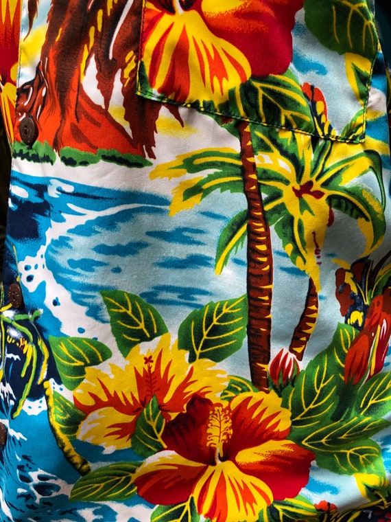 Hawaiian Vintage Collection Aloha Hawaii Tropical Shi… - Gem