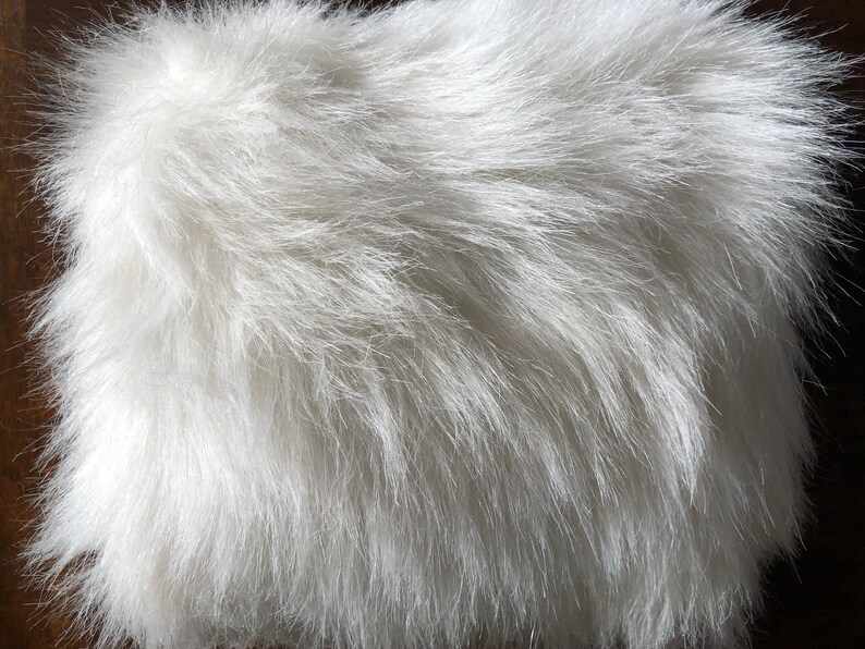 Retro 1980s White Muff Vintage Faux Fur Accessory Mid Century | Etsy