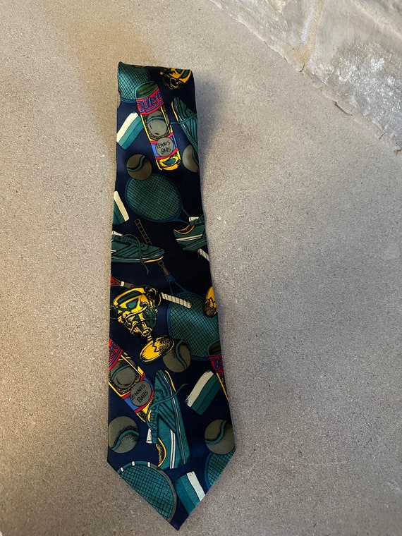 Sinsabang Silk Tennis Tie Tennis Racquet Neck Tie 