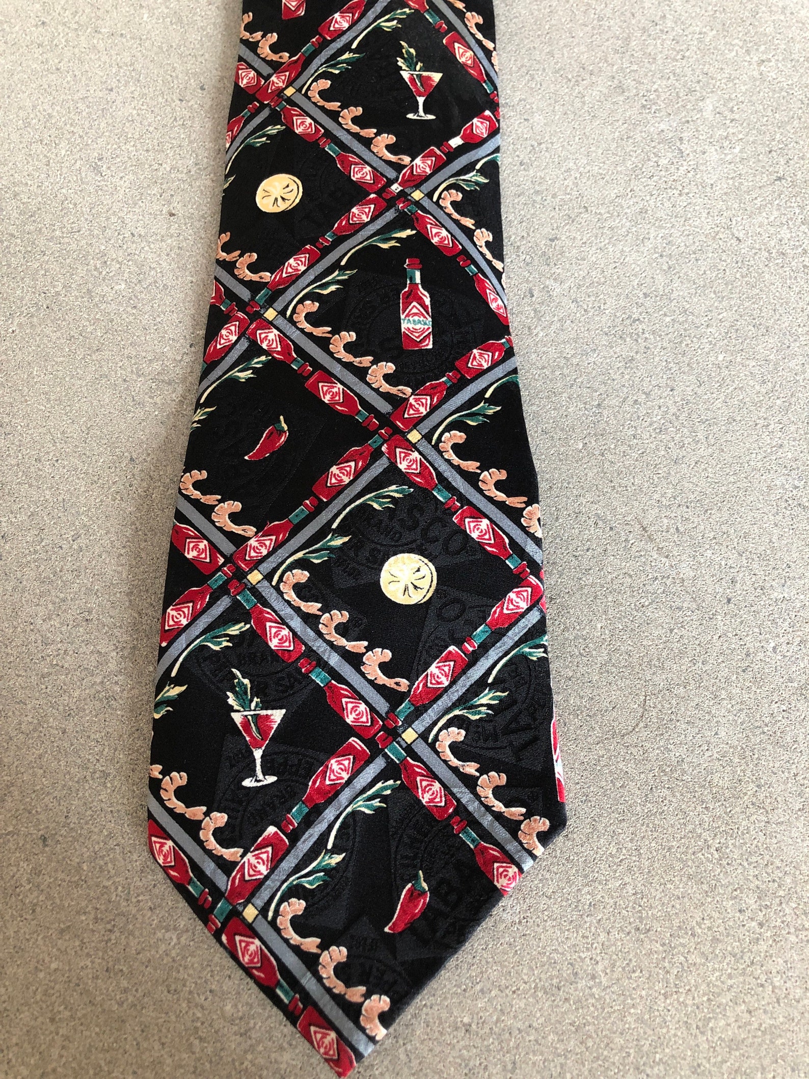 Tabasco Tie Shrimp Cocktail Tie Necktie Men's Suit and Tie Etsy