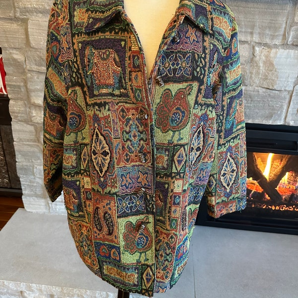 Tapestry Jacket Etsy