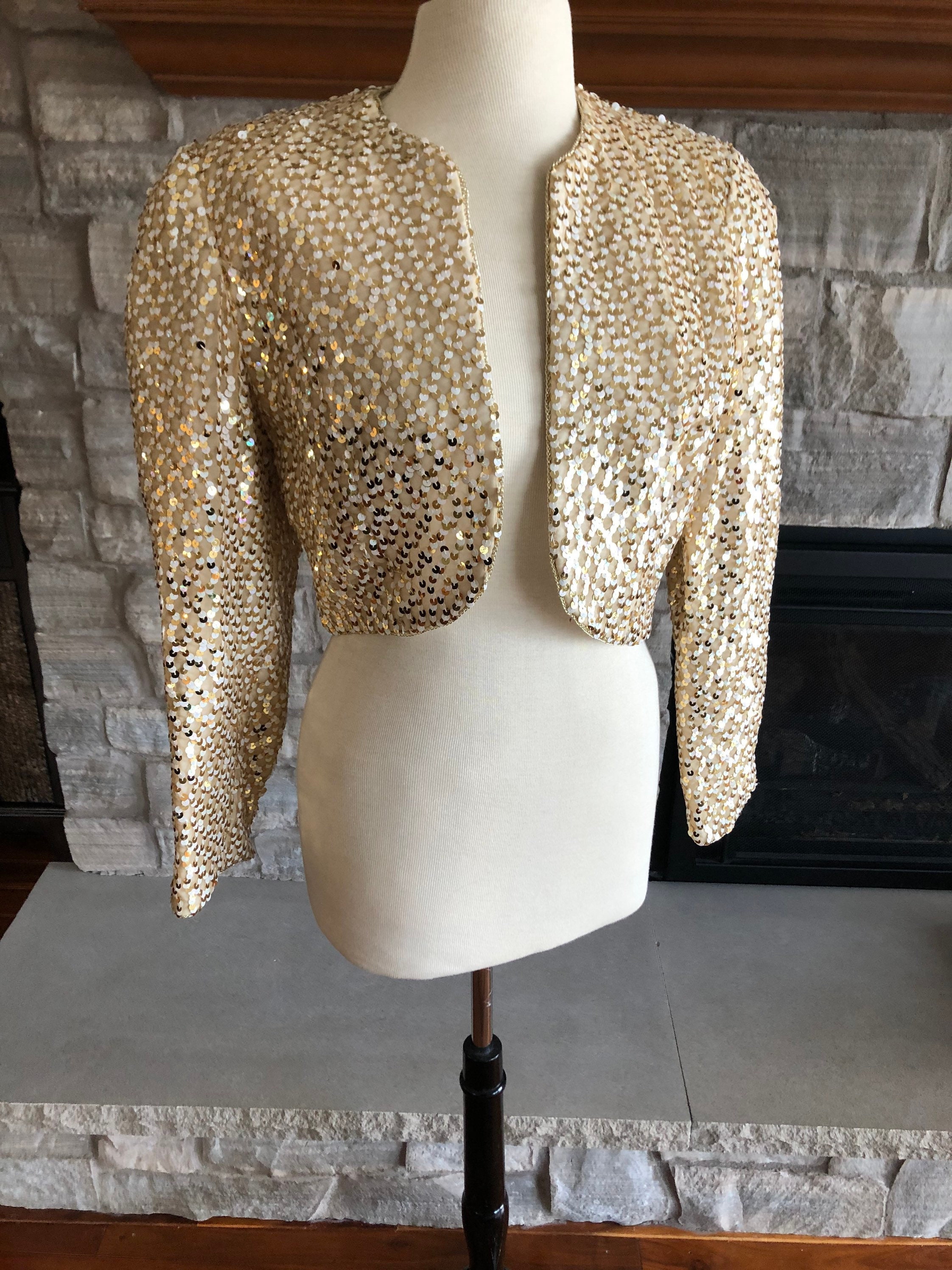 Sequin bolero jacket sale