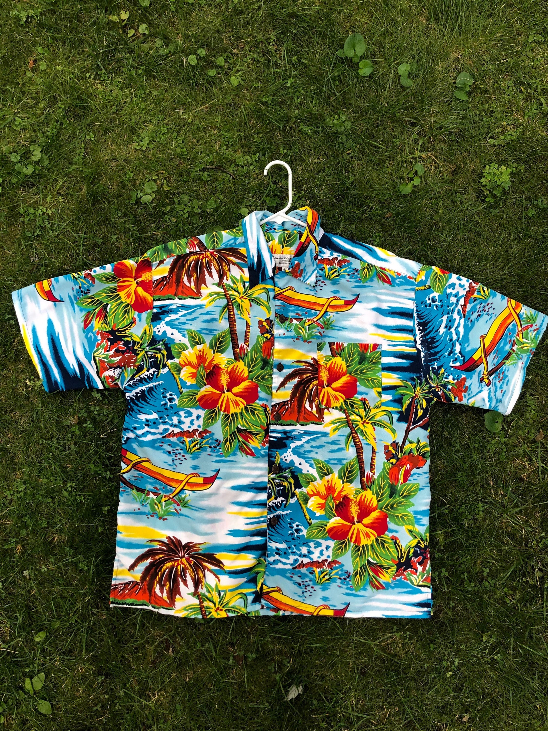 Moonlight Hibiscus Hawaiian Shirt