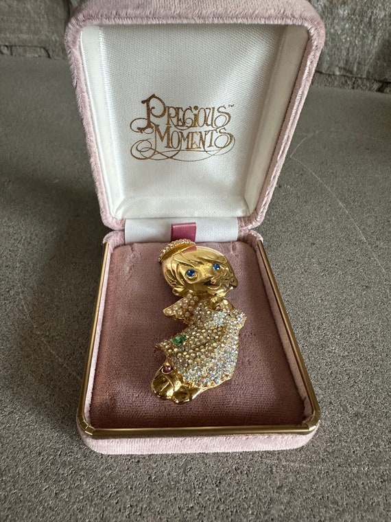 Vintage Precious Moments Timmy the Angel Brooch Pi