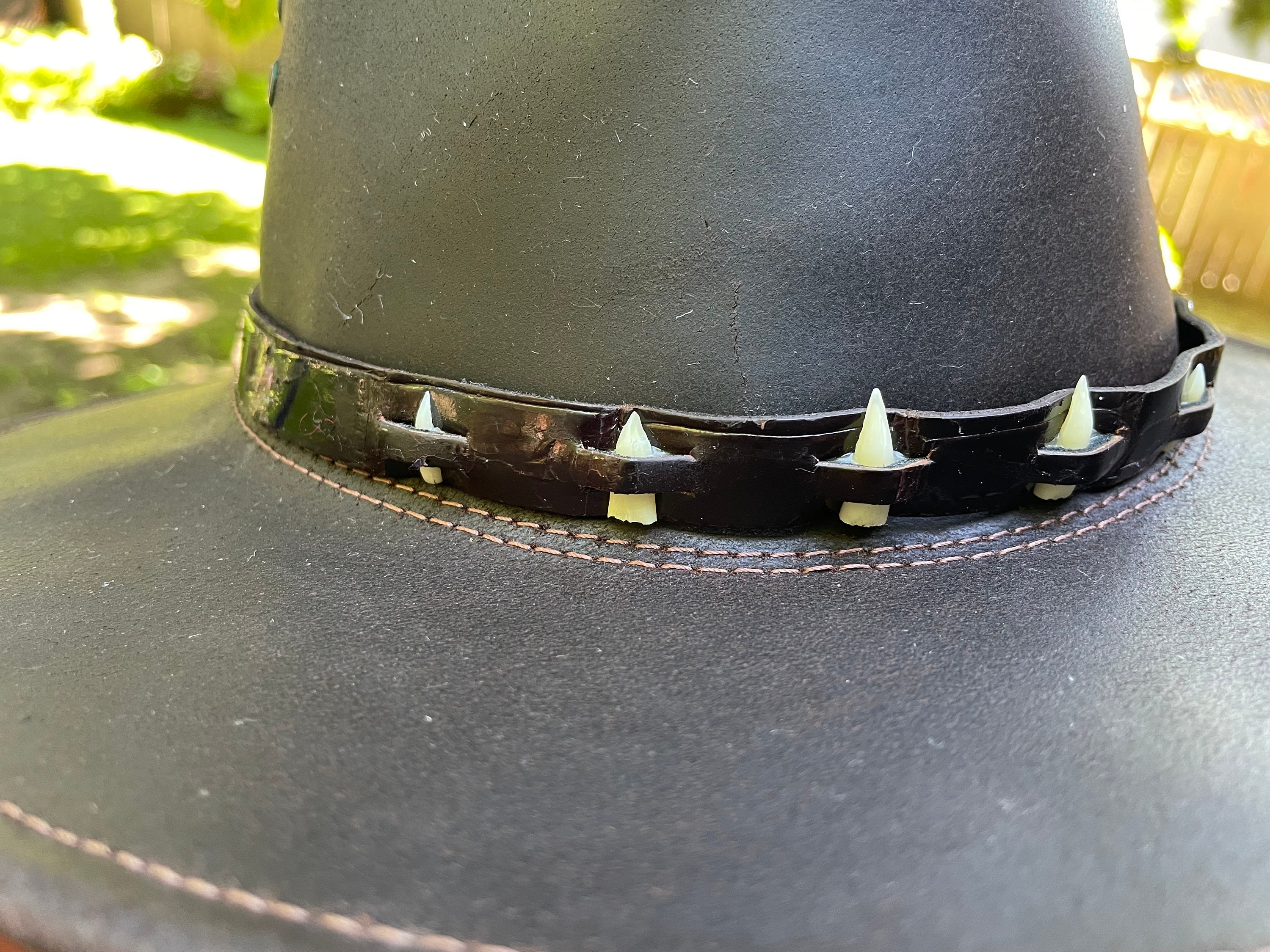 Aussie Bush Hat Brown Leather Made In Australia Original