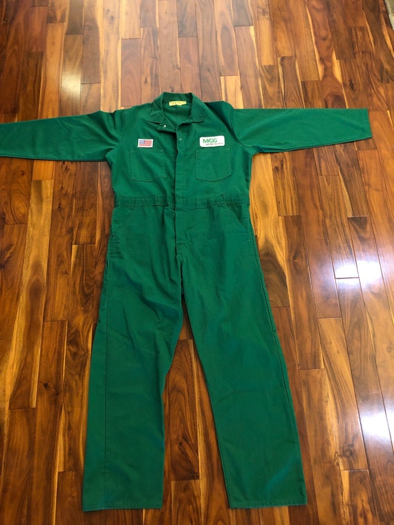Vintage Universal Overall Kelly Green Coverall Men
