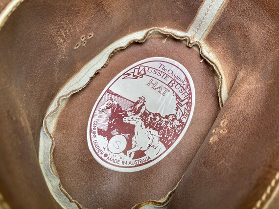 Aussie Bush Hat Leather Made In Australia Origina… - image 9