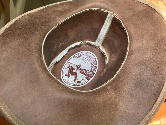 Aussie Bush Hat Leather Made In Australia Origina… - image 7