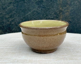 Handmade bowl with celadon glaze