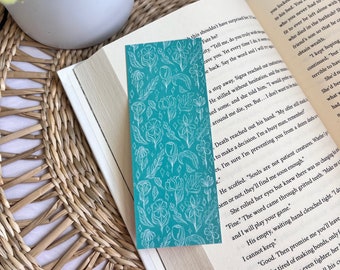 Floral Bookmark | Cute Floral Bookmark| Book Lover Gift| Bookish Gift| Bookworm Gift| Book Accessories| Aesthetic Floral Bookmark| Book Worm
