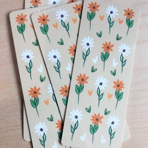 Daisy Flowers Bookmark| Cute Floral Bookmark| Book Lover Gift| Bookish Gift| Spring Aesthetic Bookmark| Book Accessories | Book Lover